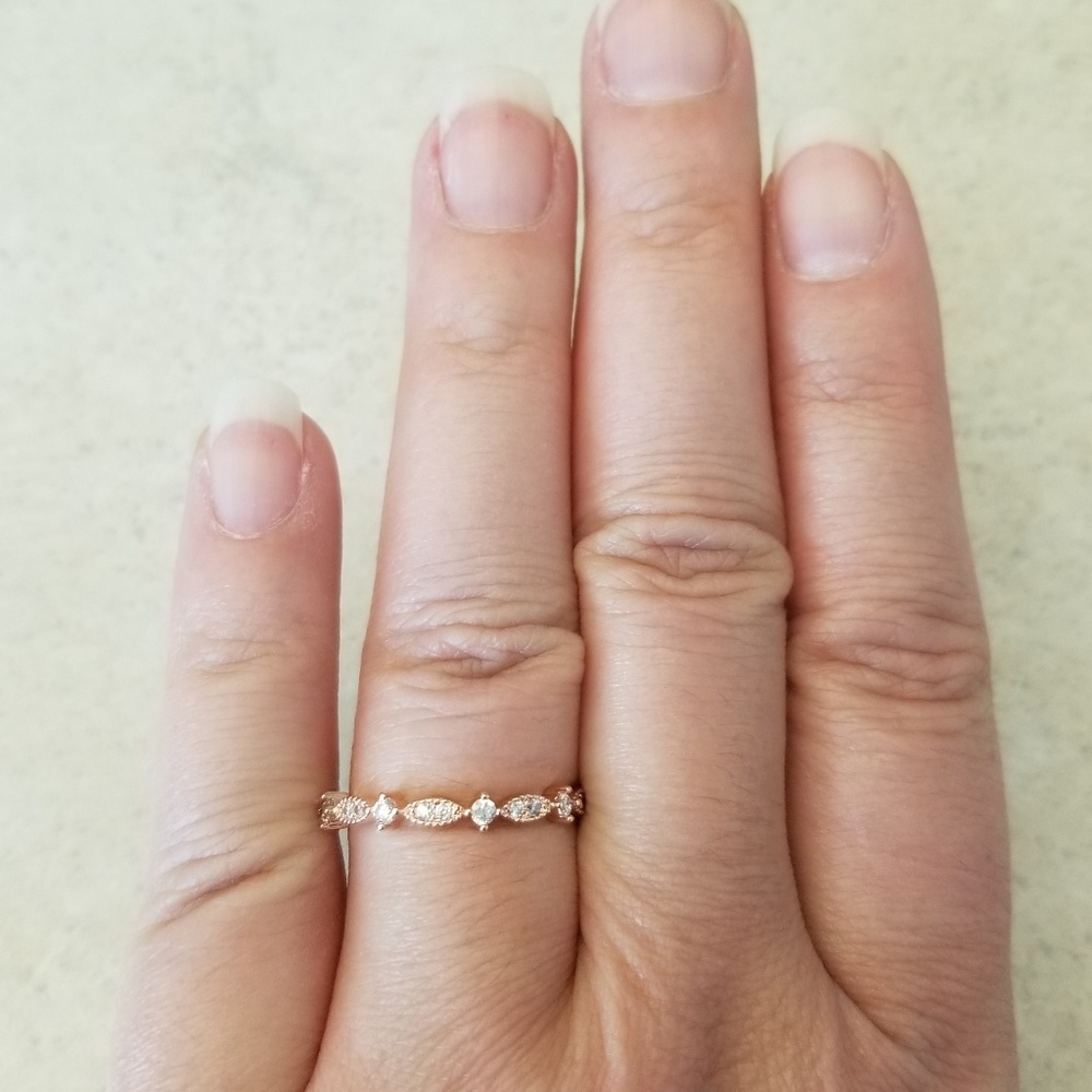 18k Gold Over Sterling Band - Picture 8 of 9